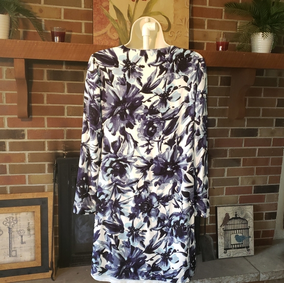 New York & Company blue floral dress - Picture 2 of 5